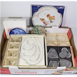 LOT OF ASSORTED CRYSTAL AND PORCELAIN