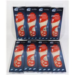 FLAT OF 7 NEW PAIRS OF GEL GENIE UNISEX INSOLES