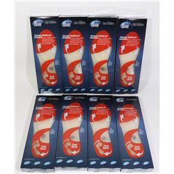 FLAT OF 7 NEW PAIRS OF GEL GENIE UNISEX INSOLES