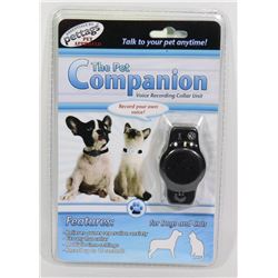 NEW PET COMPANION VOICE RECORDING COLLAR UNIT