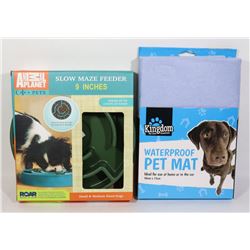 NEW 9" MAZE SLOW FEEDER DOG FOOD DISH SOLD WITH