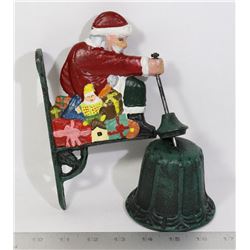 VINTAGE CAST IRON WALL MOUNTED BELL