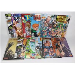 FLAT OF BAGGED ALL UNREAD COMICS SOME #1 ISSUES ET