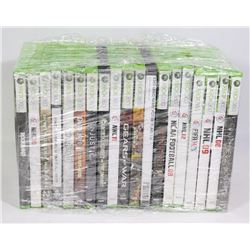 19 XBOX 360 GAME LOT CALL OF DUTY INJUSTICE RESIDE