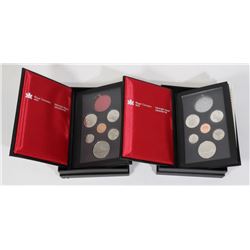 1986-87 CAN. PROOF SETS $1-$.01 NO SILVER $1