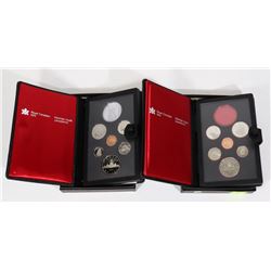 1984-85 CAN. PROOF SETS $1-$.01 NO SILVER $1