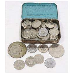 COLLECTIBLE TIN WITH COINS