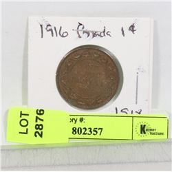 1916 CANADA PENNY