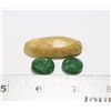Image 1 : #84-YELLOW SAPPHIRE & EMERALD GEMSTONE 101.0ct