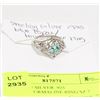Image 1 : STERLING SILVER .925 TOPAZ/TOURMALINE RING SZ 7