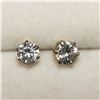 Image 1 : 10K YELLOW GOLD CUBIC ZIRCONIA 5*5MM EARRINGS