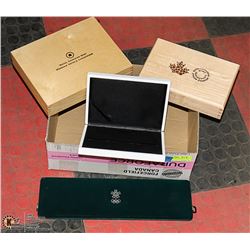 BOX WITH ROYAL CANADIAN MINT WOOD &
