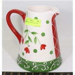 DECORATIVE PAINTED PITCHER