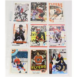 9 AUTOGRAPHED PHILADELPHIA FLYERS HOCKEY CARD