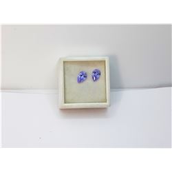 18)  LOT OF 2 MATCHED MAUVE TEAR DROP