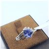 Image 2 : 10K WHITE GOLD TANZANITE(0.95CT) DIAMOND