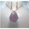 Image 1 : 9)  NATURAL BRAZILIAN AMETHYST PENDANT
