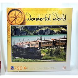 2)  FACTORY SEALED 750 PCE PUZZLE OF