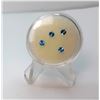 Image 1 : 7)  LOT OF 4 NATURAL ROUND BLUE TOPAZ