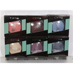 LOT OF 6 OFRA BLUSH AND EYESHADOW