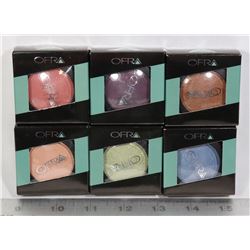 LOT OF 6 OFRA BLUSH AND EYESHADOW