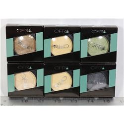 LOT OF 6 OFRA BLUSH AND EYESHADOW