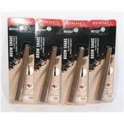 FOUR RIMMEL LONDON BROW SHAKE FILLING POWDER