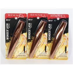THREE RIMMEL LONDON WONDER' LASH MASCARA