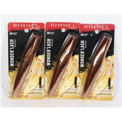 THREE RIMMEL LONDON WONDER' LASH MASCARA