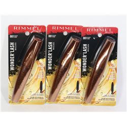 THREE RIMMEL LONDON WONDER' LASH MASCARA