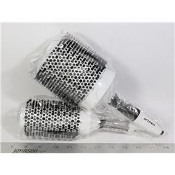 TWO ARTEGO ANTI STATIC HAIR BRUSHES