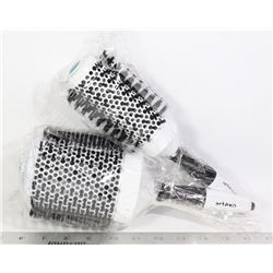 TWO ARTEGO ANTI STATIC HAIR BRUSHES