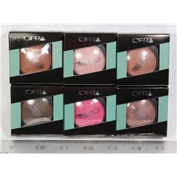 SIX OFRA EYE SHADOW AND BLUSH