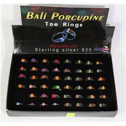 STIRLING SILVER 925 TOE RING RETAIL DISPLAY