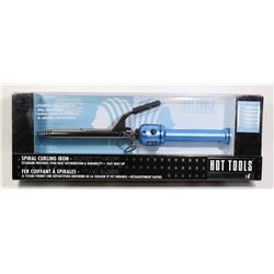 NEW HOT TOOLS TITANIUM SPIRAL CURLING IRON