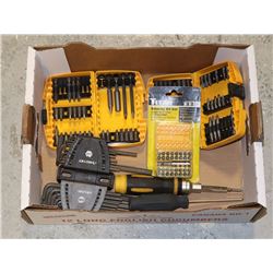 FLAT OF ASSORTED BIT SETS AND ALLEN KEY SET