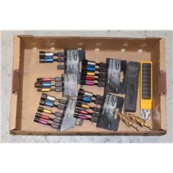 FLAT OF TOOLS INCLUDING MAGNETIC POWER NUT DRIVERS