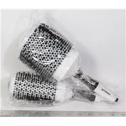 TWO ARTEGO ANTI STATIC HAIR BRUSHES