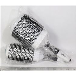 TWO ARTEGO ANTI STATIC HAIR BRUSHES