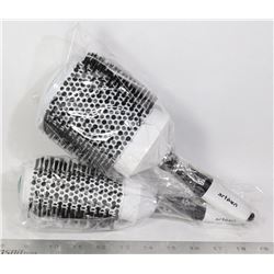 TWO ARTEGO ANTI STATIC HAIR BRUSHES
