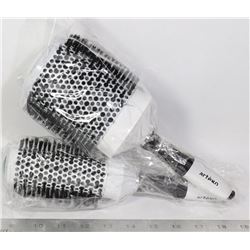 TWO ARTEGO ANTI STATIC HAIR BRUSHES