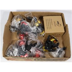 FLAT OF FISHING REELS