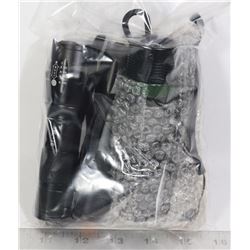 FOUR LED FLASHLIGHTS (BATTERIES NOT INCLUDED)