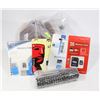 Image 1 : BAG OF PHONE CASES, MICRO SD CARDS, AND MORE