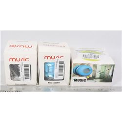 LOT OF THREE MINI SPEAKERS