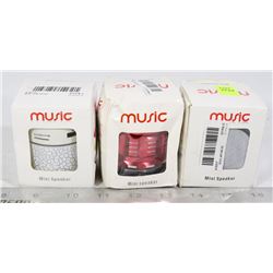 LOT OF THREE MINI SPEAKERS