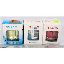LOT OF THREE MINI SPEAKERS