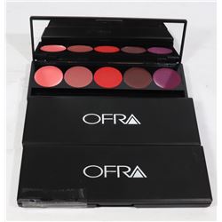 THREE OFRA LIPSTICK VARIETY PALLETS