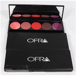 THREE OFRA LIPSTICK VARIETY PALLETS