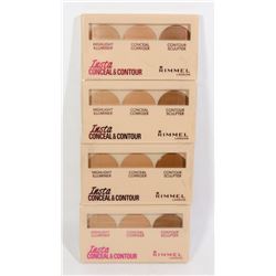 FOUR RIMMEL LONDON INSTA CONCEAL & CONTOUR SETS